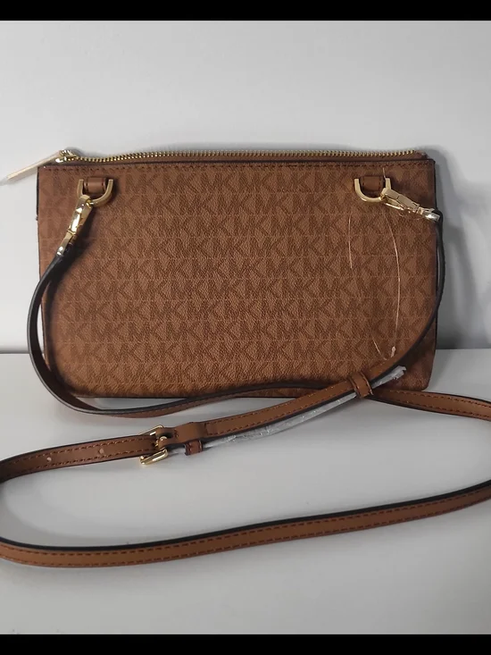 Michael Kors Women's Tan Leather Tote Bag - Picture 11 of 15